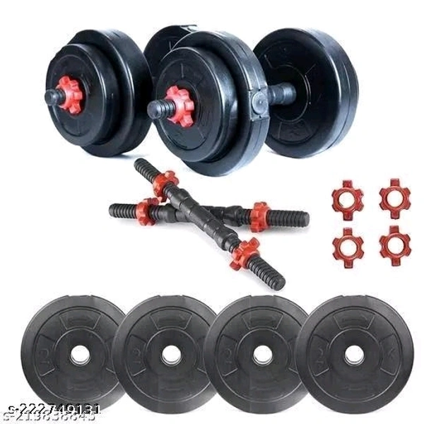ndian Sports  RSN 10 kg home gym ( 2.5 kg 4 pvc plate + 2 dumble rod ) best home gym set. Adjustable Dumbbell  (10 kg) - Free Size