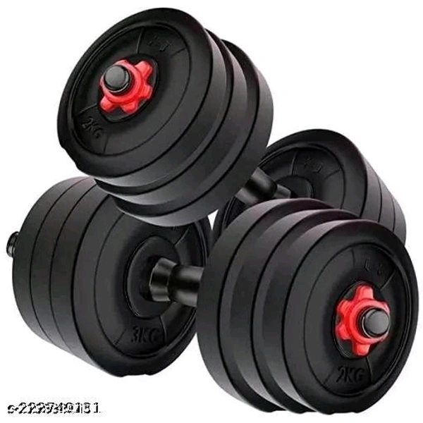 ndian Sports  RSN 10 kg home gym ( 2.5 kg 4 pvc plate + 2 dumble rod ) best home gym set. Adjustable Dumbbell  (10 kg) - Free Size