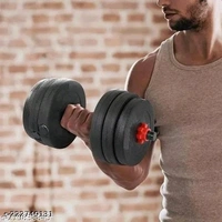 ndian Sports  RSN 10 kg home gym ( 2.5 kg 4 pvc plate + 2 dumble rod ) best home gym set. Adjustable Dumbbell  (10 kg) - Free Size