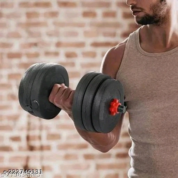 ndian Sports  RSN 10 kg home gym ( 2.5 kg 4 pvc plate + 2 dumble rod ) best home gym set. Adjustable Dumbbell  (10 kg) - Free Size