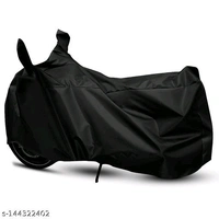 Hero Glamour Black Bike Cover Water Resistant Protection in All Weather Conditions, ( Dust Proof, UV Rays Protection) Bike & Scooty Cover Universal Size - Free Size