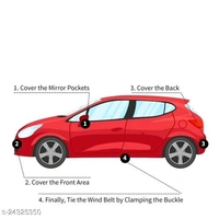 Carnest Car Body Cover for Chevrolet Tavera Without Mirror Pocket (Silver Matty) - Free Size
