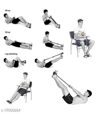 Trends Maker Tummy Trimmer Single Spring Ab Exerciser Fat Burner for Men & Women Ab Exerciser (Black) - Free Size