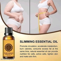 Ginger Essential Oil | Ginger Oil Fat Loss | Fat Burner Fat loss fat go slimming weight loss body fitness oil Shaping Solution Shape Up Slimming Oil For Stomach, Hips & Thigh - Free Size