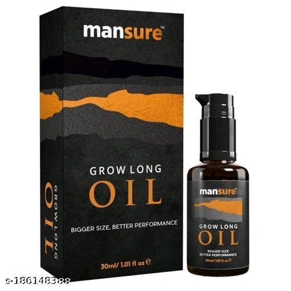 ManSure Grow Long Massage Oil For Men - 1 Pack (30ml) - Free Size