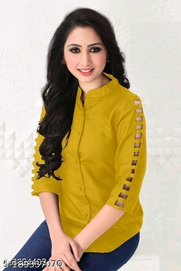 CINDERELLA STRIP TOP - Mustard, S