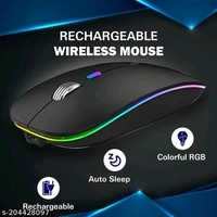 RPM Euro Games Wireless Rechargeable Mouse | For Office & Gaming Use | Adjustable DPI Upto 1600 | 2.4 Ghz Nano USB Adapter - Free Size