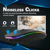 RPM Euro Games Wireless Rechargeable Mouse | For Office & Gaming Use | Adjustable DPI Upto 1600 | 2.4 Ghz Nano USB Adapter - Free Size