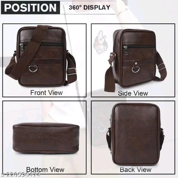 Stylish Shoulder Cross Body Office Business Messenger Bag for Men and Women - Free Size