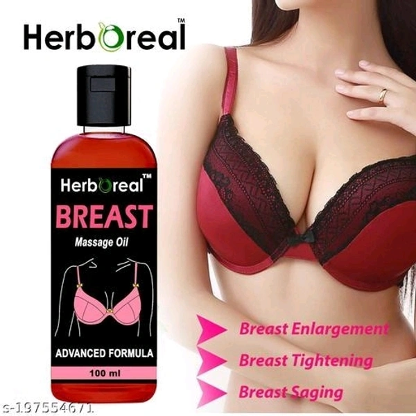 Herboreal Aryuvedic Pure Breast Massage Oil 100 ml - Free Size