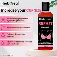 Herboreal Aryuvedic Pure Breast Massage Oil 100 ml - Free Size