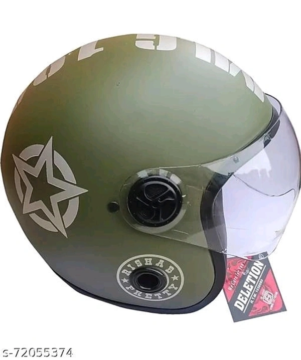 FOROLY Deletion Royal Enfield ISI High Quality Motorbike ABS Helmet  With Poly Carbonate Visoe - Free Size