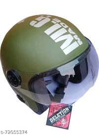FOROLY Deletion Royal Enfield ISI High Quality Motorbike ABS Helmet  With Poly Carbonate Visoe - Free Size