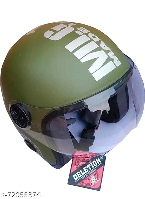 FOROLY Deletion Royal Enfield ISI High Quality Motorbike ABS Helmet  With Poly Carbonate Visoe - Free Size