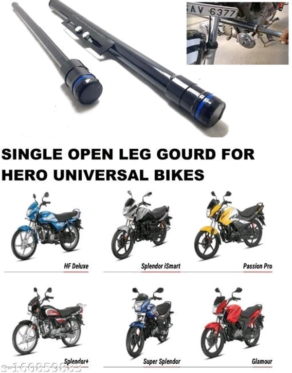 WITHOUT LOGO OPEN LEG GOURD FOR ALL HERO BIKES - Free Size