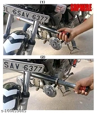 Strong Double Rod Open Leg Guard for Splendor Bike Crash Guard (Hero) - Free Size