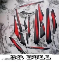 Pulsar 150  red  black bike sticker full bodykit - Free Size