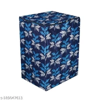 Grabndeals Top Load Washing Machine Cover Suitable for 6kg, 6.2 kg, 6.5 kg, 7kg & 7.5 KG (Fits for IFB, LG, Whirlpool, Bosch, Godrej, Samsung & All ) Dustproof – Blue Leaf 002 - Free Size
