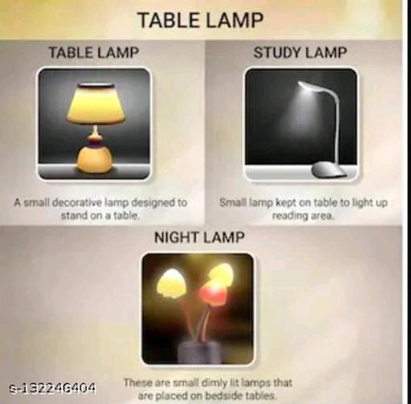 SatishE-shop Study lamp Desk Light for School and College Students Table Lamp - Free Size