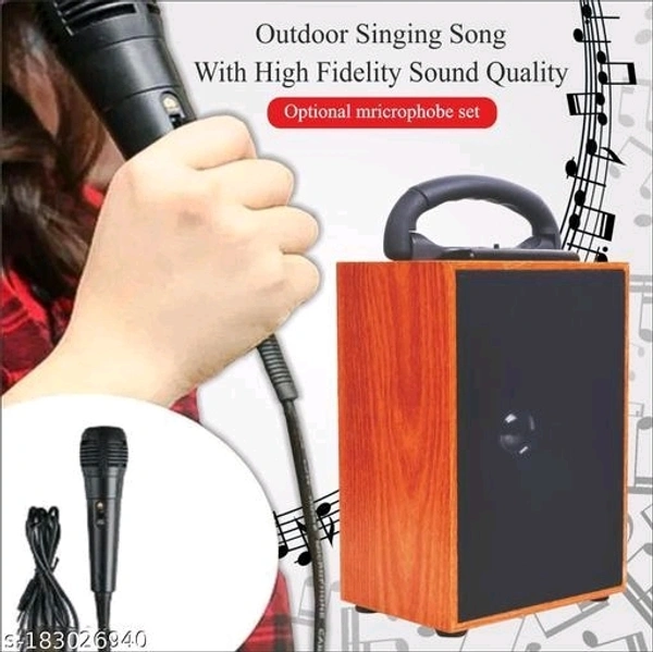 BLUETOOTH SPEAKER WITH MIC SW-04Name: BLUETOOTH SPEAKER WITH MIC SW-04Product Name: BLUETOOTH SPEAKER WITH MIC SW-04Type: WirelessCompatibility: All Mobile DevicesNet Quantity (N): 1Color: BeigeBluetooth Version: 5.0Warranty Period: 1 MonthWarranty Type: Pick UpOperating voltage: 5 VoltsFrequency: 100 HzBluetooth Range: 10 MtrCharging Type: Micro USBAux: YesJack Size: YesMicro SD:  - Free Size