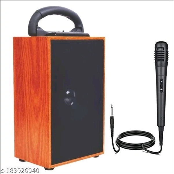 BLUETOOTH SPEAKER WITH MIC SW-04Name: BLUETOOTH SPEAKER WITH MIC SW-04Product Name: BLUETOOTH SPEAKER WITH MIC SW-04Type: WirelessCompatibility: All Mobile DevicesNet Quantity (N): 1Color: BeigeBluetooth Version: 5.0Warranty Period: 1 MonthWarranty Type: Pick UpOperating voltage: 5 VoltsFrequency: 100 HzBluetooth Range: 10 MtrCharging Type: Micro USBAux: YesJack Size: YesMicro SD:  - Free Size