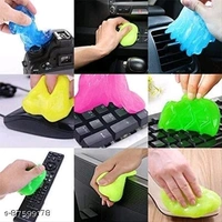 Car AC vent Interior Dust Cleaning Gel Jelly Detailing Putty Cleaner Kit Universal Car Interior, Keyboard, PC, Laptop, Electronic Gadget Cleaning Kit (PACK OF 1) - Free Size