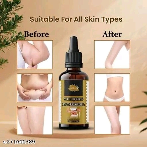 Rabenda burning oil for women fat loss oil for women/ belly fat reduce oil/ weight loss massage oil/ fat burner oil for women/ slimming oil/ weight loss oil 30 ml pack-1) - Free Size