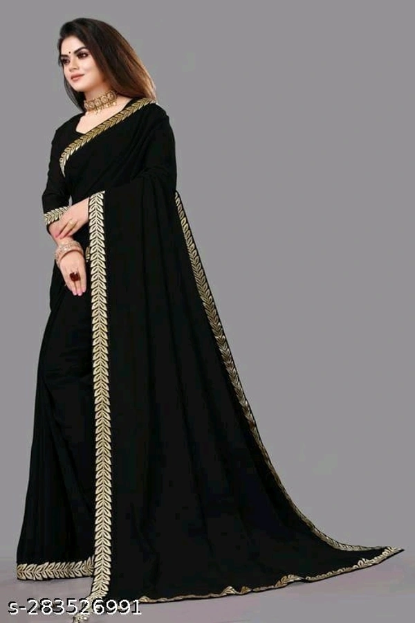 BLACK SAREE SOFT COTTON SILK HALF-HALF DESIGNER FANCY BEST TOP SELLING ,NEW ARRIVAL TRENDING LATEST DESING SARI FOR DAILY USE PARTY WEAR  SIMPLE PLAIN STYLISH 300 SAREES - Free Size