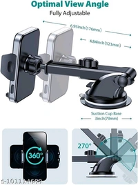 SKYCELL Mobile Stand Holder for Car Dashboard 360 Degree  - Free Size