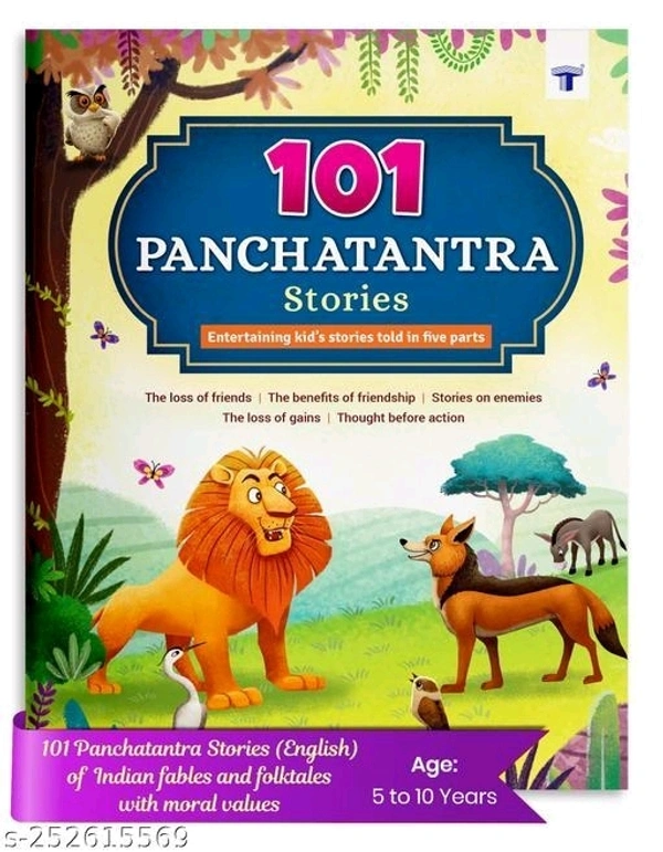 101 Panchatantra Story Books for Kids In English | Colourful Illustrated Story book | Bedtime Moral Stories for Children 5 to 10 Years old - Free Size