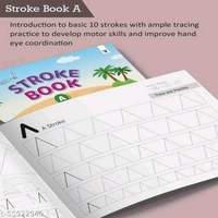Nurture Stroke Book A, Blossom Alphabet Writing Small Letters, Blossom Alphabet Writing Capital Letters A & Blossom Number Book 1 To 10) | Nursery Writing Books For Kids | Combo Of 4 Books - Free Size