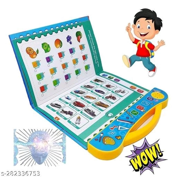 Activities Learning Book Electronic Intelligent Book with All Learning Materials with Clear Voice with Touch Sensors for Kids (Study Book)  - Free Size