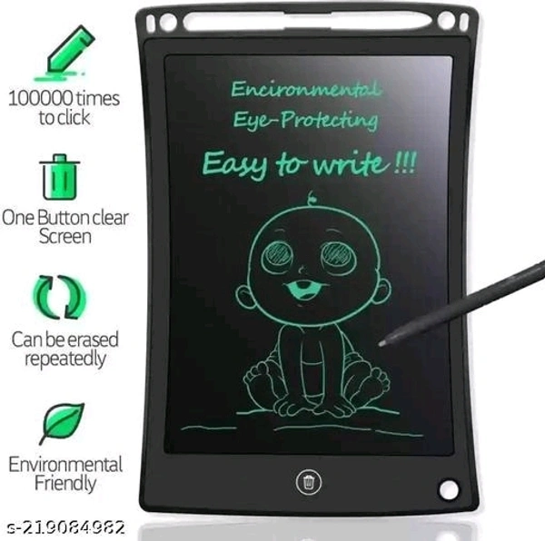 Multipurpose DIGITAL paperless magic LCD SLATE & to do list NOTEPAD & TABLET SKETCH BOOK with PEN & ERASER button & erase KEY LOCK under office & child EDUCATIVE toy (Multicolor) - Free Size