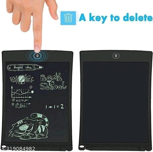 Multipurpose DIGITAL paperless magic LCD SLATE & to do list NOTEPAD & TABLET SKETCH BOOK with PEN & ERASER button & erase KEY LOCK under office & child EDUCATIVE toy (Multicolor) - Free Size