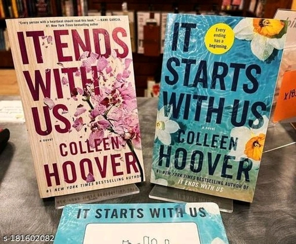 IT STARTS WITH US BY COLLEEN HOOVER + IT ENDS WITH US By COLLEEN HOOVER. Combo of books.Romance, fiction and contamporary romance Novel.  Have your own one combo of best romance novels - Free Size