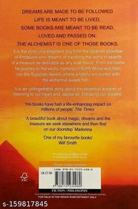 THE ALCHEMIST BY PANLO COELHO.  NOVEL,DRAMA,FANTACY FICTION,ADVANTURE FICTION.The Alchemist is worth reading by readers - Free Size