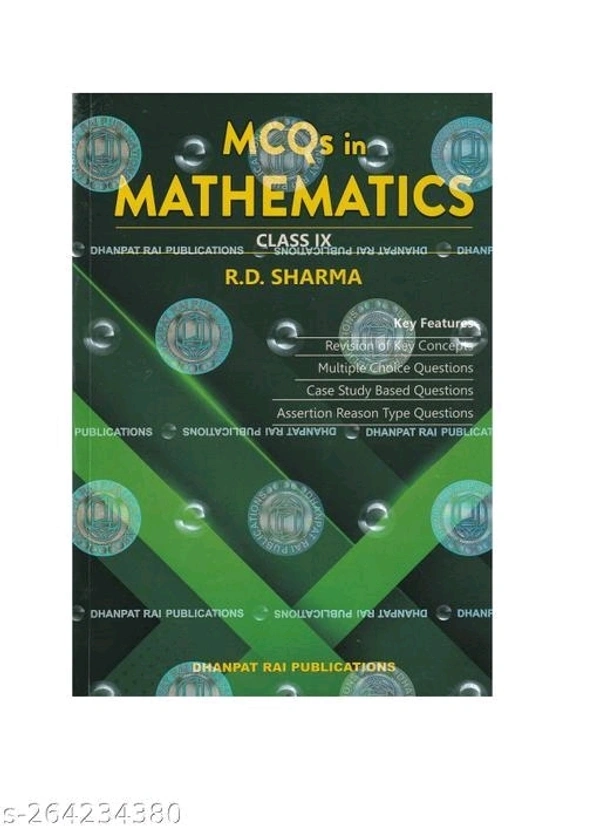 R D Sharma Mathematics Class 9 with MCQ in Mathematics - CBSE Examination 2023-2024 - Mathematics Book - Free Size