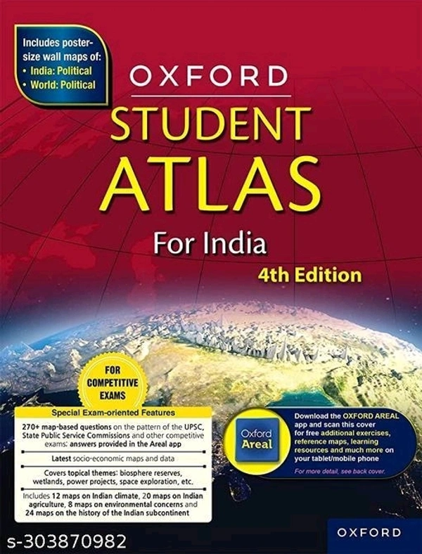 Oxford Student Atlas for India - Free Size