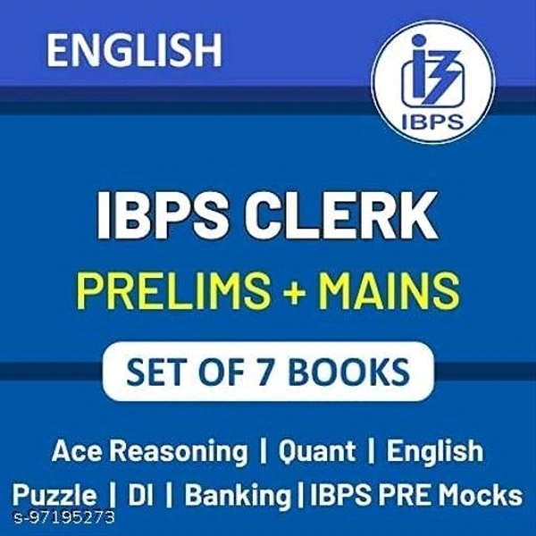Latest IBPS Clerk 2022 Books Kit for (Prelims + Mains) in English Printed Edition - Free Size