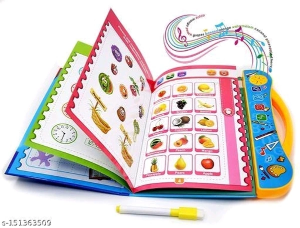 My e book music book for kids GIFT Plastic My English E-Book English Reading Study Guide Learning E-Book Sound Book for Kids 01 - Free Size
