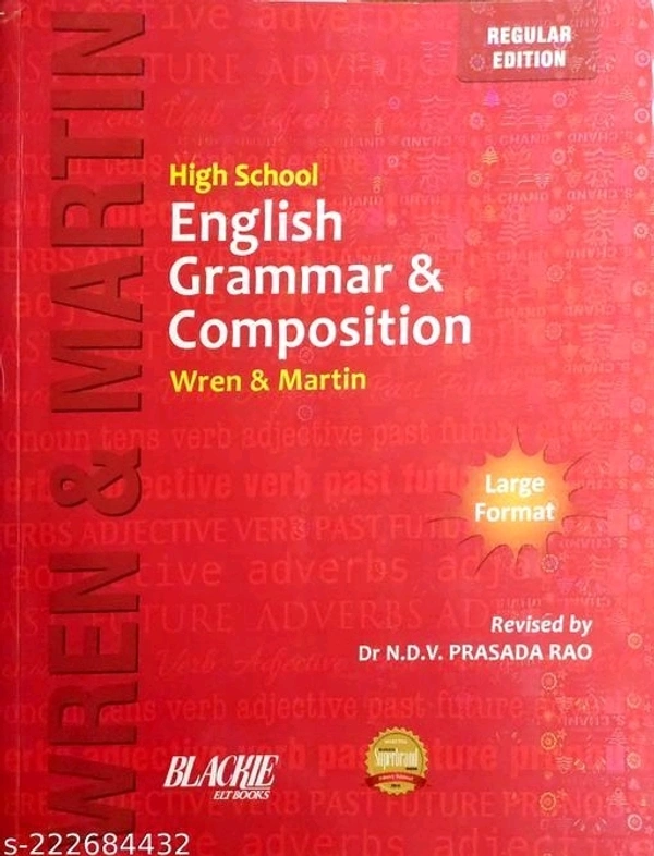  Wren And Martin -high School English Grammar - Free Size