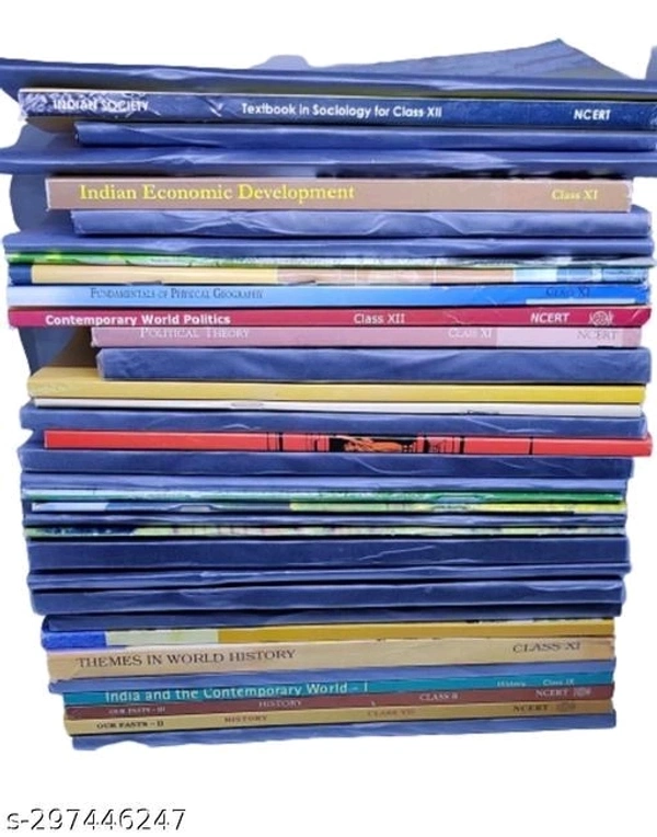 NCERT UPSC 30 Books set ( English medium) class 6 to 12 Name: NCERT  - Free Size