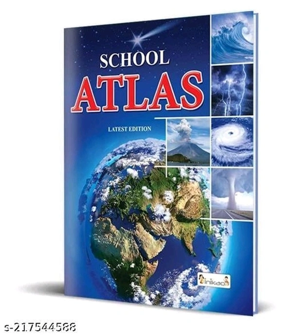  World Atlas Map Book English - Free Size