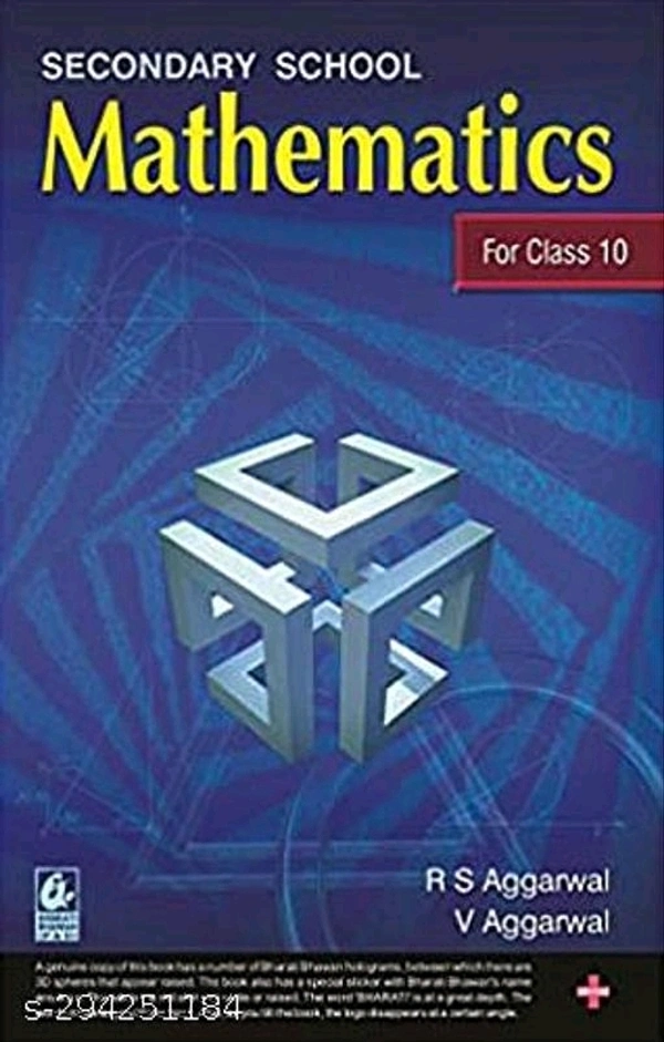 Rs Aggarwal class 10 mathematics for class 10th new Edition - Free Size