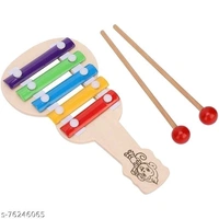 Gitar Xylophone for Kids, Wooden Xylophone Toy with 5 Knocks Child Safe Mallets for Educational & Preschool Learning Music Enlightenment - Musical Instruments - Free Size