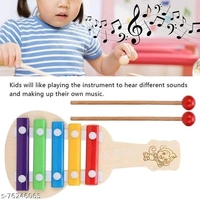 Gitar Xylophone for Kids, Wooden Xylophone Toy with 5 Knocks Child Safe Mallets for Educational & Preschool Learning Music Enlightenment - Musical Instruments - Free Size