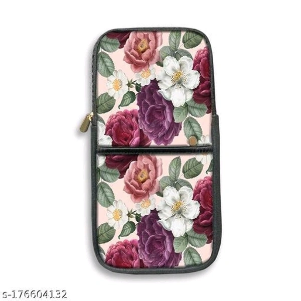 Theskinmantra KEYBOARD AND MOUSE SLEEVE For Logitech K380,  Models, Men and Women - High-Quality Compact Sleeve For Keyboard and Mouse with multi-colored Quirky Designs (Floral Elegance - Free Size