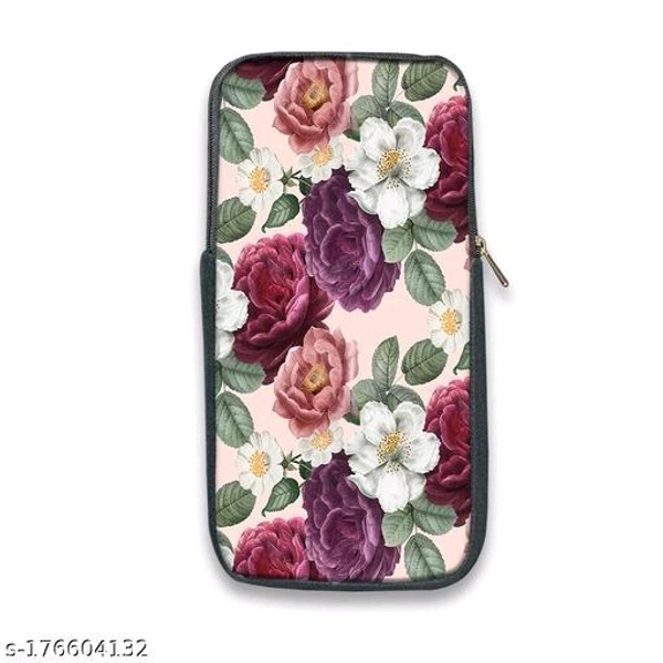 Theskinmantra KEYBOARD AND MOUSE SLEEVE For Logitech K380,  Models, Men and Women - High-Quality Compact Sleeve For Keyboard and Mouse with multi-colored Quirky Designs (Floral Elegance - Free Size