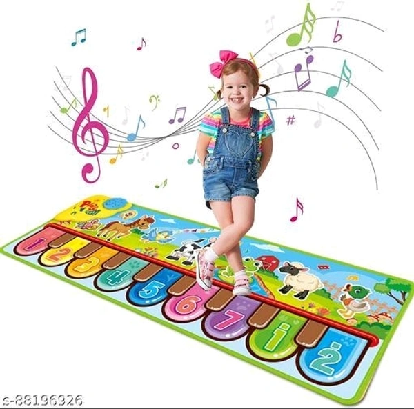 14.99 Kids Musical Piano Mats, Floor Piano Keyboard Mat With 8 Animal Sounds, Blanket Touch - Foto 5