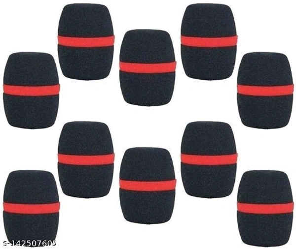 10 Pcs Handheld Stage Microphone Windscreen Foam Mic Cover Karaoke - Free Size
